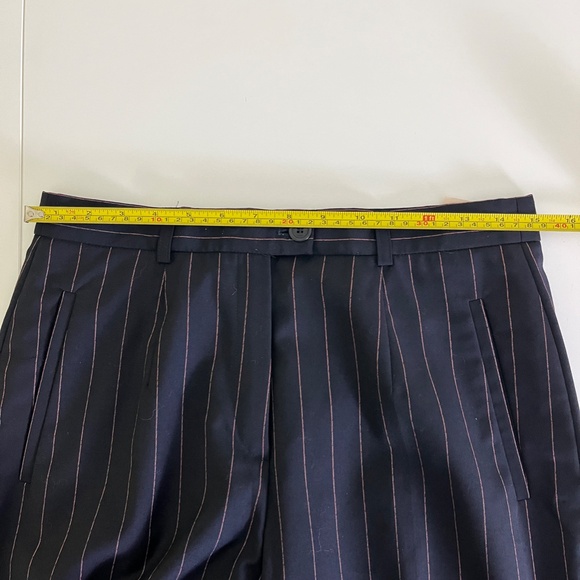 VINTAGE Jobis 2-piece Pinstriped Navy/Pink Pant Suit - Size EU38 - Picture 15 of 16